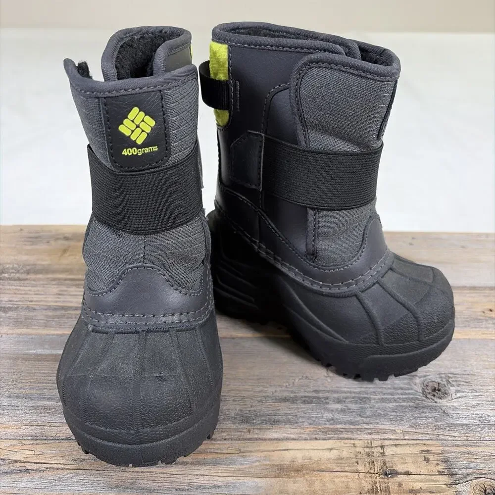 Columbia Bugaboot Celsius Toddler Boots Size 6 Black/Lime Green Bnfts Charity